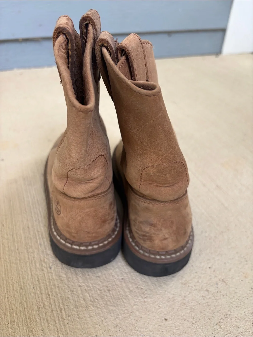 Kids GA boot sz 12 Brown Leather Pull-On Boots
